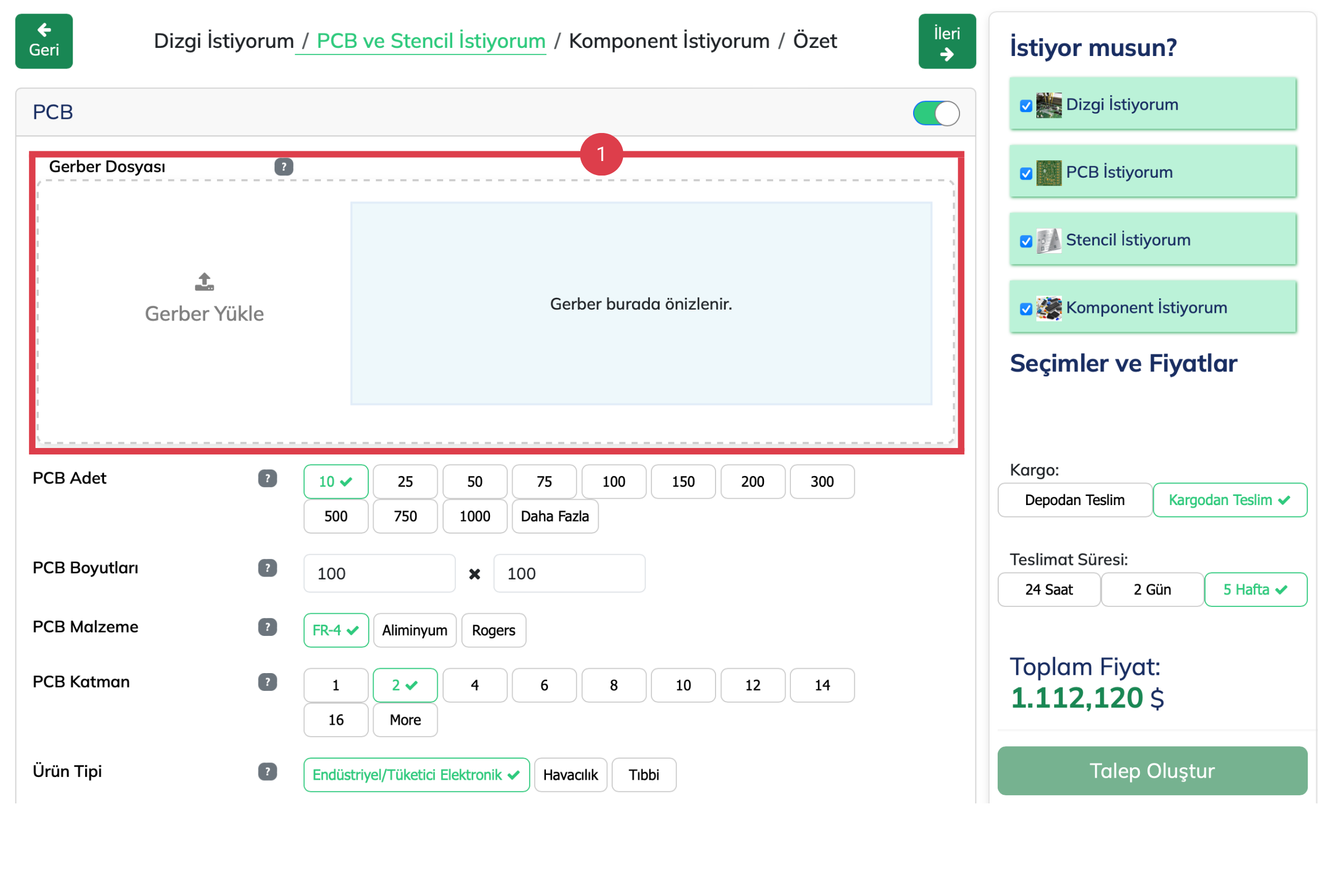 PCB Detayları